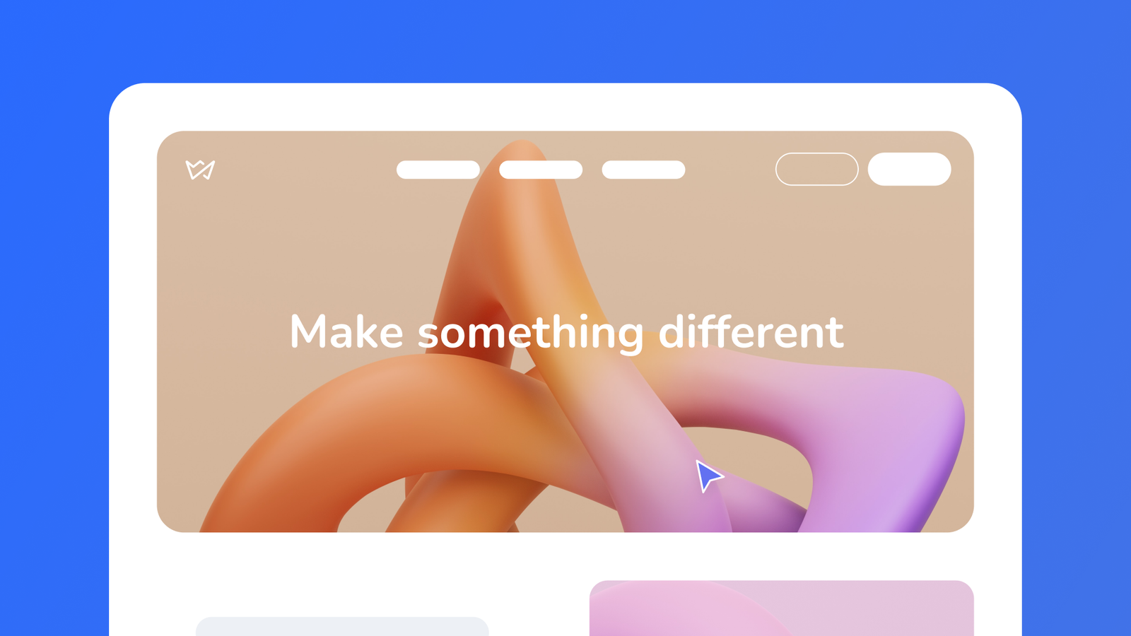 Weblium website builder interface