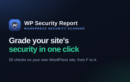 WP Security Report Chrome Extension